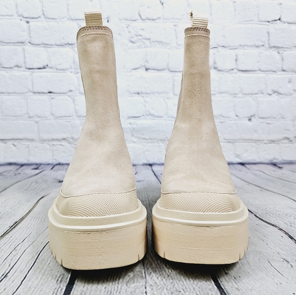 SAM EDELMAN | Lulia suede pull-on platform chunky lug sole chelsea boots - Picture 5 of 12